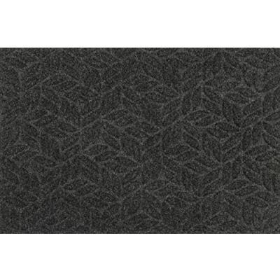 Abbildung von DUNE Leaves Dark Grey 60x90cm, innen und außen, waschbar
