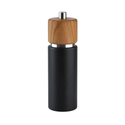 Abbildung von Zassenhaus Salzmühle Hannover aus Olivenholz und Gusseisen in der Farbe Natur Schwarz, Höhe: 18cm, 023701