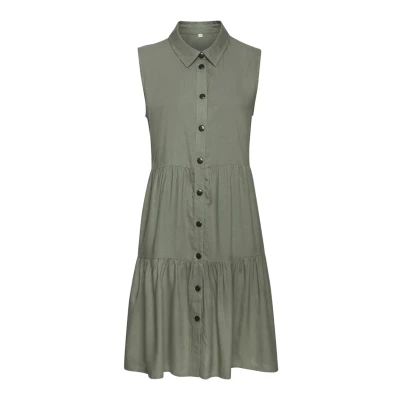 Abbildung von Vivance Blusenkleid, Damen, Größe: 40, Khaki