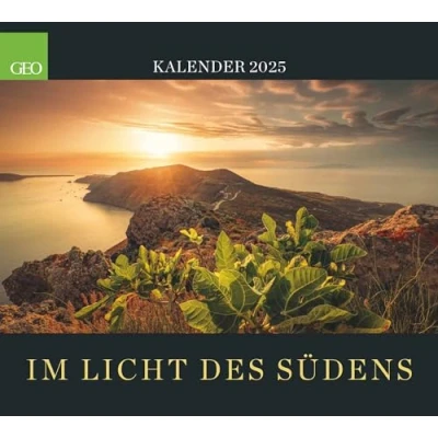 Abbildung von GEO im Licht des Südens 2025 Wandkalender, 50x45cm, Posterkalender mit atemberaubenen Naturaufnahmen, Kalender für 365 Tage Urlaub Süden