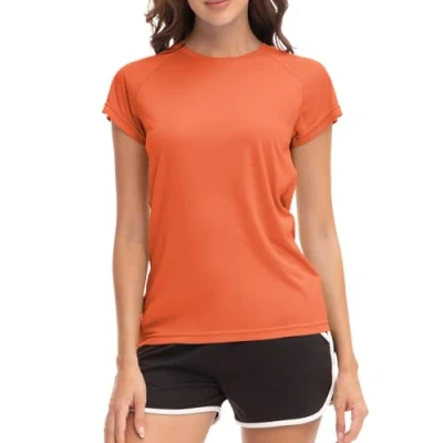 Abbildung von MEETWEE Damen Surf Shirt Rash Guard UV Shirts Schwimmen Tankini UPF 50+ Kurzarm Badeshirt Bademode