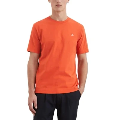 Abbildung von Marc O&#039;Polo Short Sleeve LOGO Crewneck Tshirt basic, Herren, Größe: Small, Sweet pepper