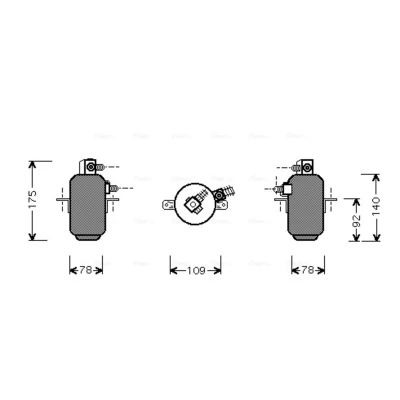 Abbildung von AVA COOLING SYSTEMS MSD081 Trockner Stahl