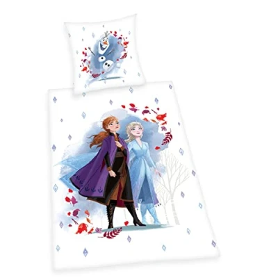 Abbildung von Herding Disney&#039;s Die Eiskönigin 2 Bettwäsche Set, Mehrfarbig, Deutsche Größe