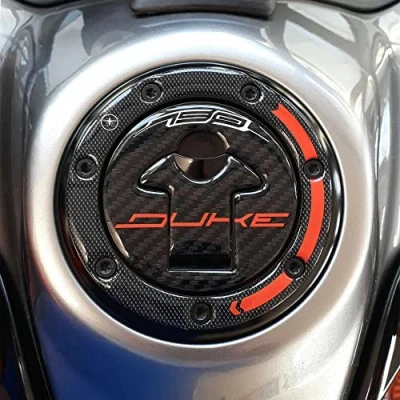 Abbildung von labelbike 3D Gel Harz Aufkleber Dekoration und Schutz des Motorrad Tankdeckels kompatibel mit dem KTM 790 Duke