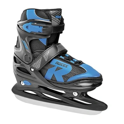 Abbildung von Roces Kinder Jokey Ice 2.0 Verstellbarer Schlittschuh, Black/Astro Blue, 26 29