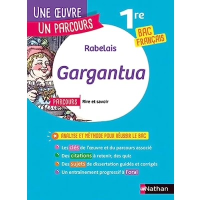 Abbildung von Rabelais, Gargantua: Avec le parcours &quot;Rire et savoir 1re générale ; La bonne éducation technologique&quot;