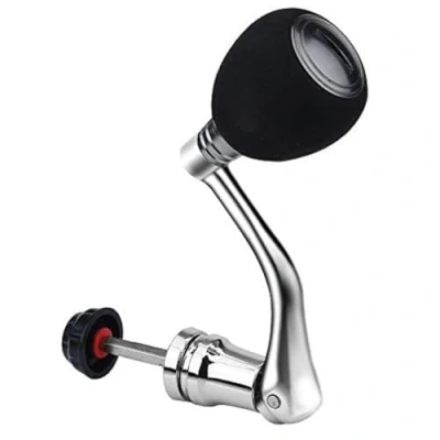 Abbildung von Daiwa Rolle 3000 Ersatzteil,Angel Kurbel,Ersatzkabel Angelrolle,Ersatzteile,Rolle Ersatz Metall Power Griff Teil,Metall Rocker Arm Angeln Reel Grip (Silber 2000