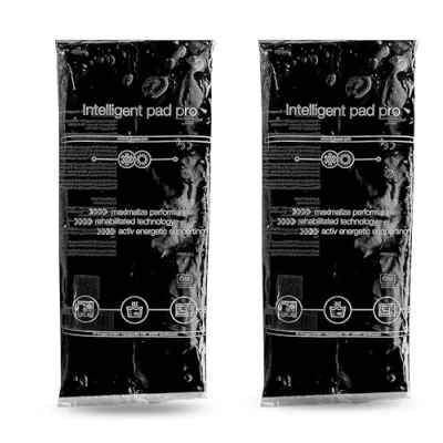 Abbildung von 2x XXL Kühlpads Kalt Warm Kompressen schwarz, Groß Wärmekissen &amp; Kühlpacks Gel Kühlkissen für Prellungen, Schmerzen Coolpack MADE IN GERMANY (2x Schwarz)