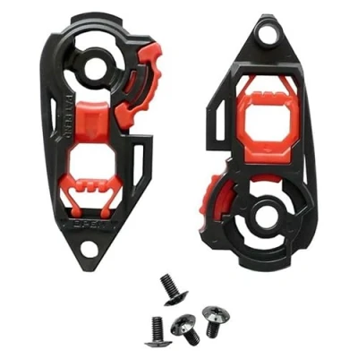 Abbildung von Everalo Visiermechanismus, kompatibel mit Agv K1, K1s, K3sv, K5, K55, S4sv, Stealth SV, Strada, Skyline, Horizon, Compact, Ducati v2, Numo, Numo Evo, inkl. 4 Schrauben (Mechanismus)