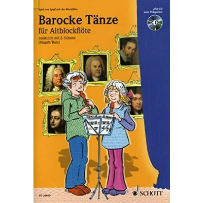 Abbildung von Barocke Tänze: 2 Alt Blockflöten. Ausgabe mit CD. (Spiel und Spaß der Blockflöte)