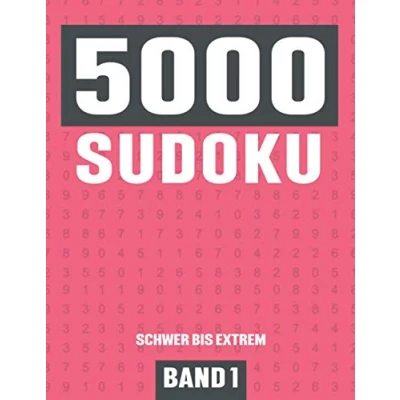 Abbildung von 5000 Sudoku: Großes Sudoku Buch mit Rätseln Schwierigkeit Schwer bis Extrem für Kinder, Erwachsene und Senioren Band 1