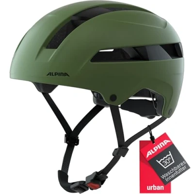 Abbildung von ALPINA SOHO Extrem Robuster, Leichter &amp; Individuell Anpassbarer Urban Fahrradhelm Für Erwachsene, olive matt, 51 56 cm