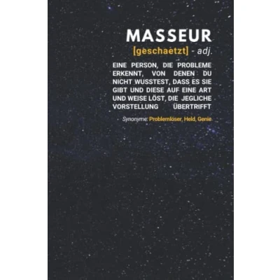 Abbildung von Masseur geschätzt: Notizbuch inkl. To Do Liste Das perfekte Geschenk für Männer, die Wunderhände haben Geschenkidee Geschenke