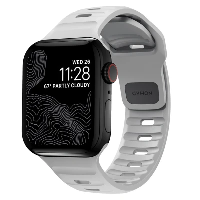 Abbildung von Nomad Sportarmband Apple Watch 42mm / 44mm 45mm 49mm grau NM01958185