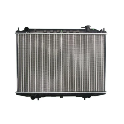 Abbildung von THERMOTEC D71027TT Kühler, Motorkühlung Aluminium für Fahrzeuge mit/ohne Klimaanlage 450 686 23 Schaltgetriebe Kühlrippen mechanisch gefügt