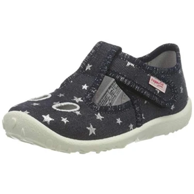 Abbildung von Superfit Mädchen Spotty Hausschuh, BLAU 8010, 18 EU