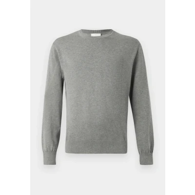 Abbildung von Calvin Klein Supima CREW Strickpullover, Herren, Größe: Small, Medium grey