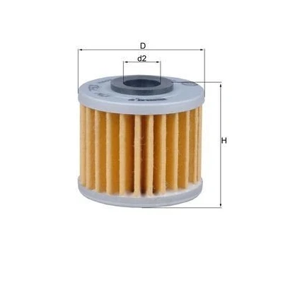 Abbildung von MAHLE ORIGINAL OX 793 Ölfilter Filtereinsatz