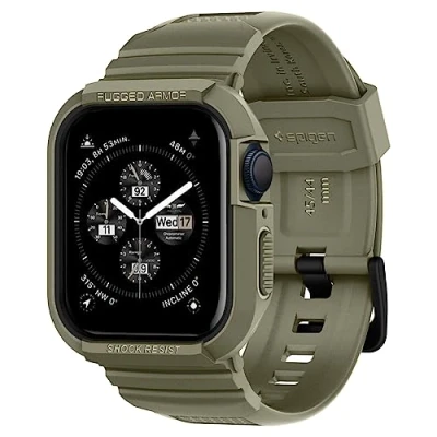 Abbildung von Rugged Armor Pro Case für die Apple Watch 44 mm / 45 Khaki