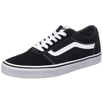 Abbildung von Vans Ward Herren Sneaker, Suede Canvas Black White, 49 EU