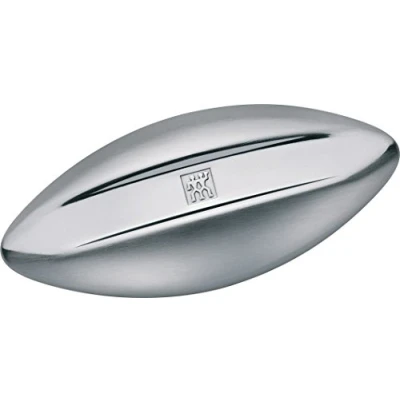 Abbildung von ZWILLING Edelstahlseife, 9 cm, Silber matt poliert, zum Entfernen von Gerüchen, 1 Stück (1er Pack)