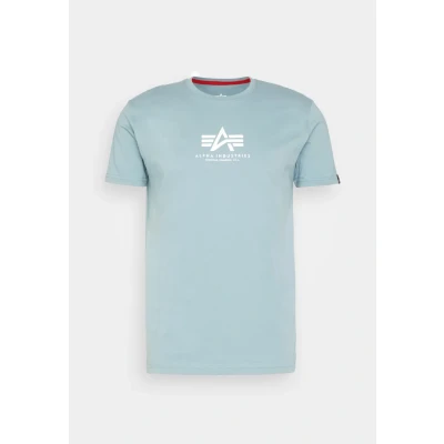 Abbildung von Alpha Industries Tshirt print, Herren, Größe: 3XL, Grey blue