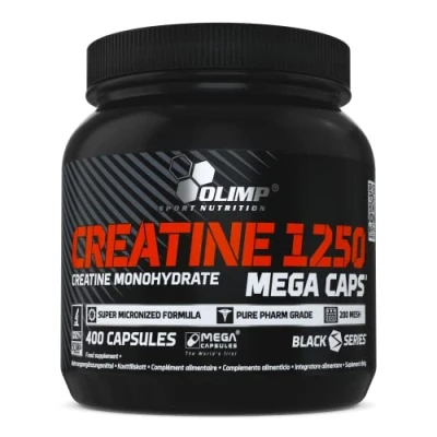 Abbildung von OLIMP Creatine Monohydrat 1250. Kreatin Kapseln (400Stk). Hochdosiertes Nahrungsergänzungsmittel zum Muskelaufbau 400 Stück (1er Pack)