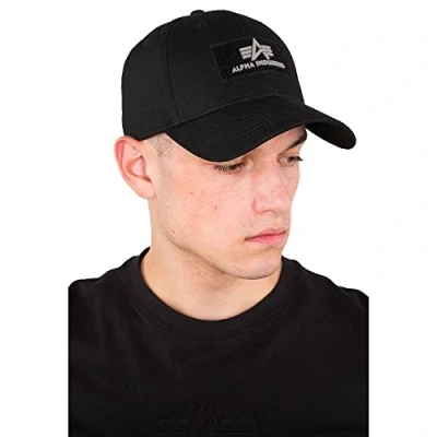 Abbildung von Alpha Industries Unisex Cap VLC II Basecap für Herren Hut, Black, Talla Única