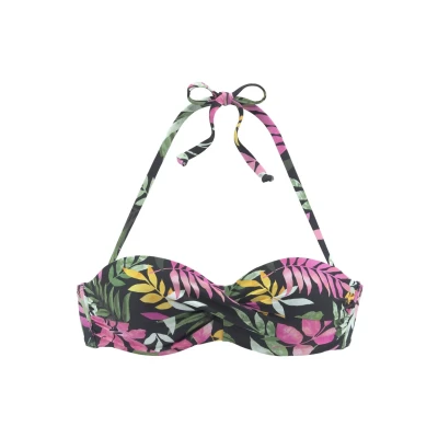 Abbildung von Vivance Bügel Bandeau Bikini Top »Leilani«, in getwisteter Optik