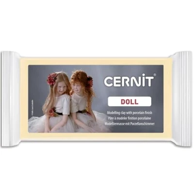 Abbildung von Cernit CE0950500744C Block Modelliermasse (Polymer) DOLL, ofenhärtend, sofort gebrauchsfähig, 500g, ideal für DIY, Puppen &amp; Figuren, Einsteiger Hobbykünstler, Mandel, 1 Stück