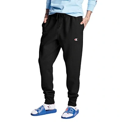Abbildung von Champion Herren Reverse C33 C50 C500 Ccalça De Trama Reger Versa, Perna Esquerda Cбeler اо اlle ا ر Creverse Weave Jogger, Linkes Bein, C Trainingshose, Schwarz/C Logo, 24 28