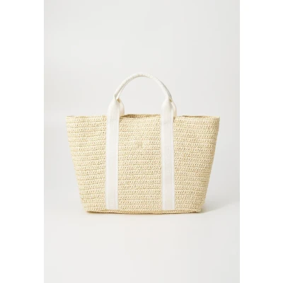 Abbildung von Tommy Hilfiger Spring LOGO TOTE Shopping Bag, Damen, Größe: One Size, Beige