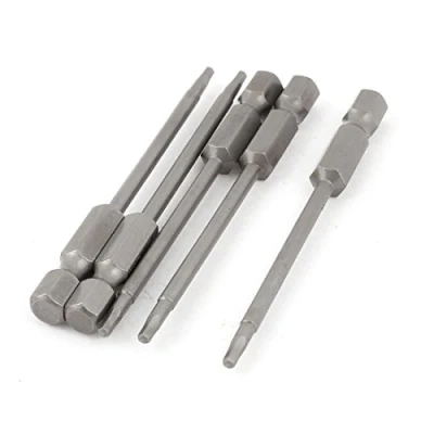 Abbildung von sourcing map 5Stück 1/4&quot; Sechskantschaft 2mm Innensechskant Schraubendreher Bits 75mm Länge de