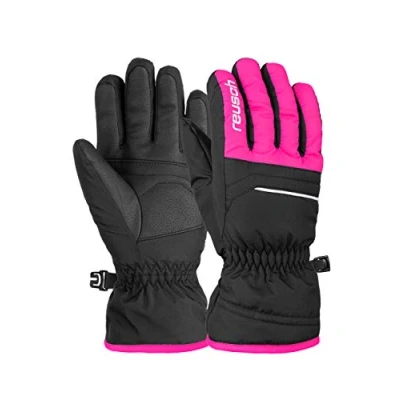 Abbildung von Reusch Unisex Fingerhandschuh Alan Junior black/pink glo 5