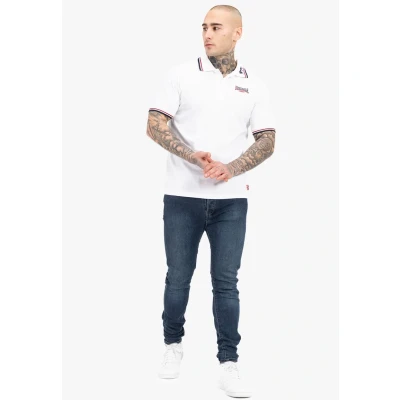 Abbildung von Lonsdale LION Poloshirt, Herren, Größe: XL, White dark red navy