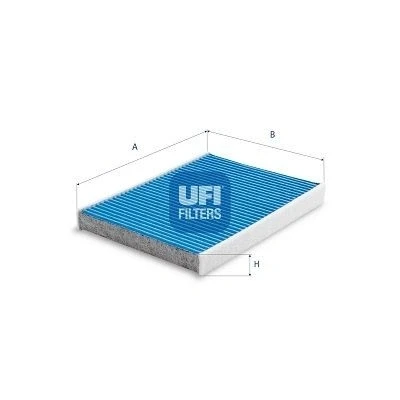 Abbildung von UFI 34.166.00 Innenraumfilter mit antibakterieller Wirkung 270 196 32 CITROËN: C5 III Estate, 3, PEUGEOT: 407 SW, Saloon, Coupe