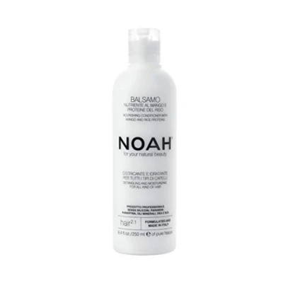 Abbildung von Noah Natural Nourishing Hair 2.1 Conditioner mit Mango und Reisproteinen, entwirrend feuchtigkeitsspendend, vegetarisch, tierversuchsfrei, ohne Parabene Silikon, pflanzliche Formel für alle