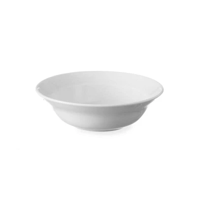 Abbildung von HENDI Salatschüssel Ø 19 cm Porzellan weiß stapelbar hochwertige Glasur, Hotel Gastro kaufen