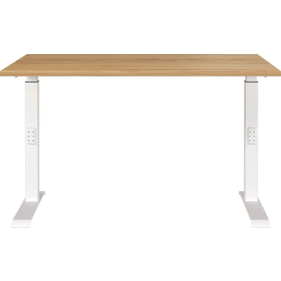 Abbildung von GERMANIA Schreibtisch »Downey, mechanisch höhenverstellbar«, moderne Farbvariationen, Breite 120/140/160/180 cm, Made in Germany