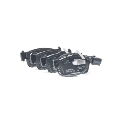 Abbildung von BOSCH 0 986 494 309 Bremsbelagsatz Low Metallic mit integriertem Verschleißsensor Kolbenclip, Anti Quietsch Blech VOLKSWAGEN: Transporter 5
