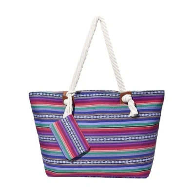 Abbildung von DonDon Badetasche XXL Familie Strandtasche Damen mit Reißverschluss Beach bag groß Hippie Life