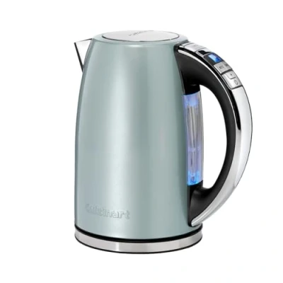 Abbildung von Cuisinart Multi Temp Wasserkocher Schnelles Aufkochen, 3KW Kabellos Edelstahl Finish 1,7L Fassungsvermögen Einstellbare Temperatur Abnehmbarer, waschbarer Anti Kalk Filter Pistaziengrün