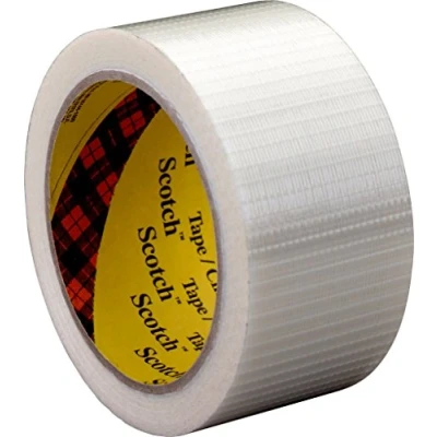 Abbildung von 3M Scotch Filament Klebeband Leistungsstark 8959, Packband, Reparaturklebeband für anspruchsvolle Anwendungen, Glasfaserverstärkt, Feuchtigkeitsbeständig, 38 mm x 50 m, Transparent (1 er Pack)
