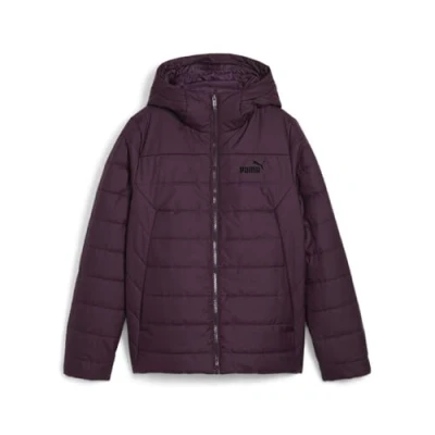 Abbildung von Puma Hooded Padded Jacket Winterjacke, Damen, Größe: Medium, Midnight plum