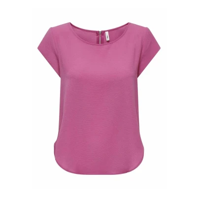 Abbildung von ONLY Damen Onlvic S/S Solid Top Noos Ptm, Raspberry Rose, 34