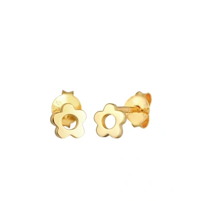 Abbildung von Elli Flower Basic Ohrringe goldcoloured für Kinder, Größe: One Size, Gold coloured