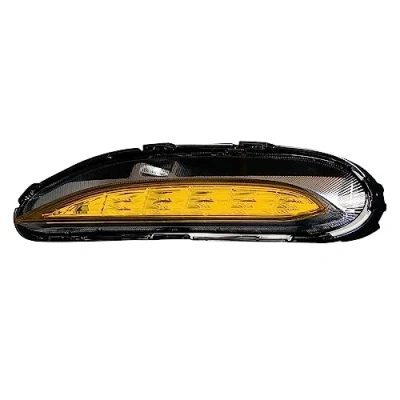Abbildung von Folien Set Nebelscheinwerfer Tagfahrleuchten Tönungsfolie Aufkleber passgenau zugeschnitten Auto Zubehör C046 (DTM Yellow)
