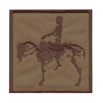 Abbildung von Tan US Navy Seals Silver Squadron Dead Horse Coyote Brown DEVGRU ST6 NSWDG Morale Hook Patch