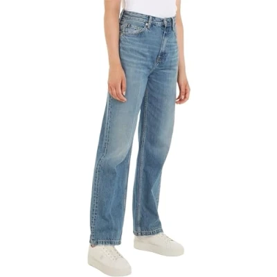 Abbildung von Tommy Hilfiger Relaxed WILL Jeans Straight Leg, Damen, Größe: 25x28, Blue denim